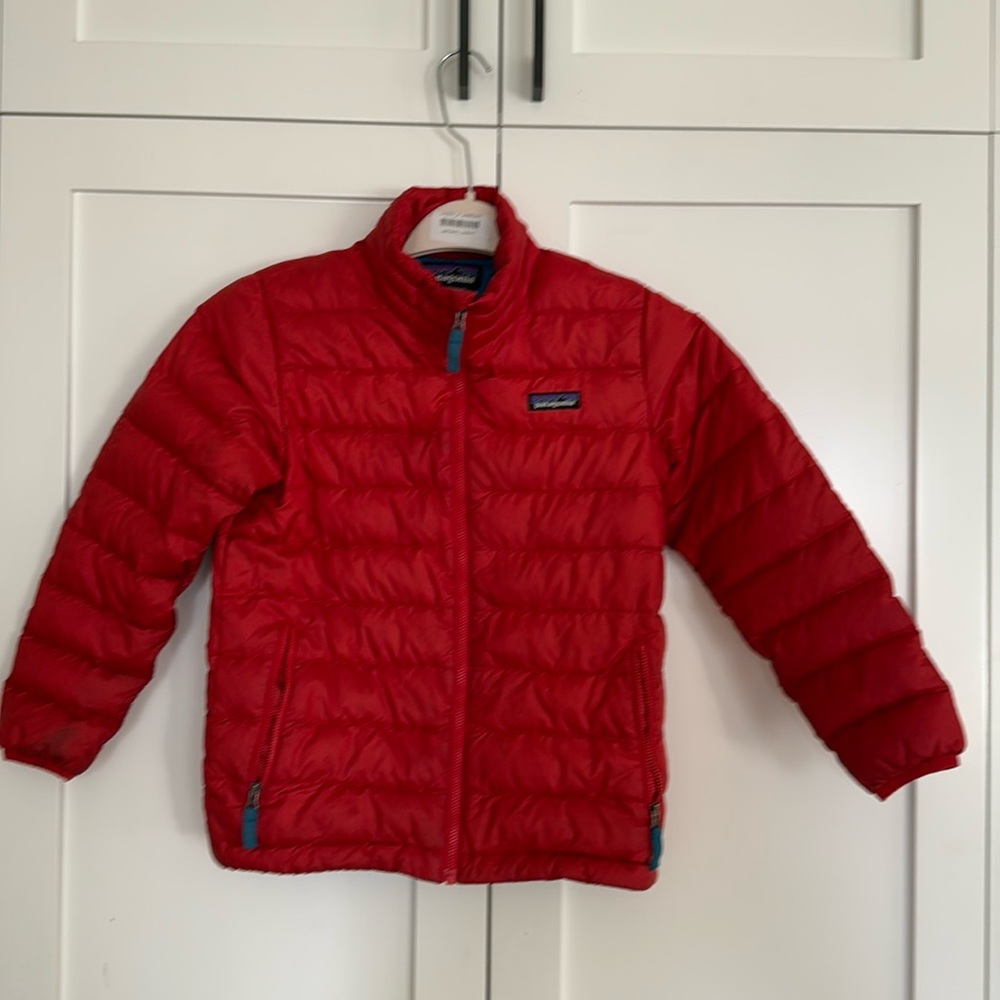 Patagonia down sweater jacket, size small (7-8)